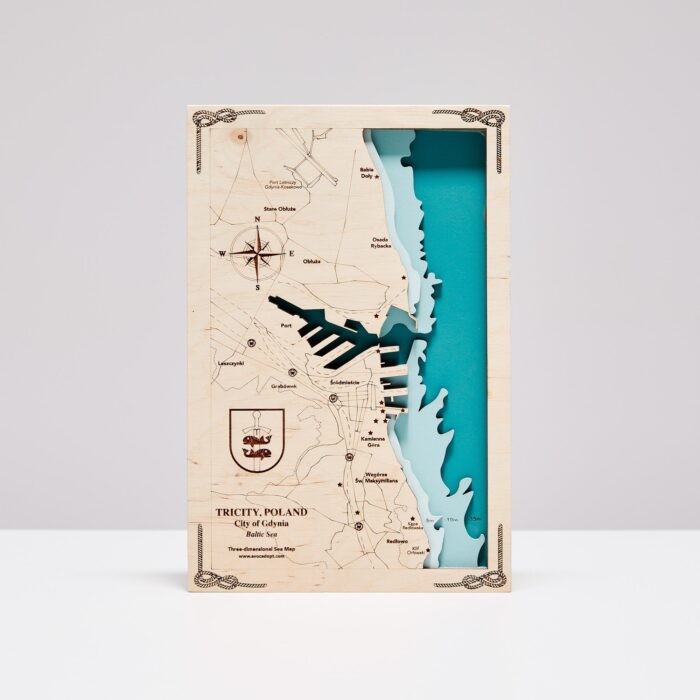 Gdynia - Drewniana Mapa