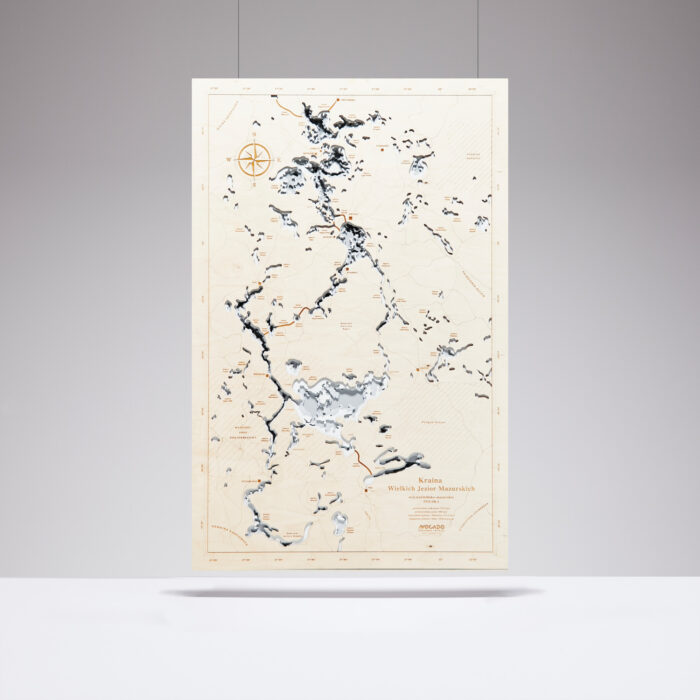 Mazury – Drewniana Mapa