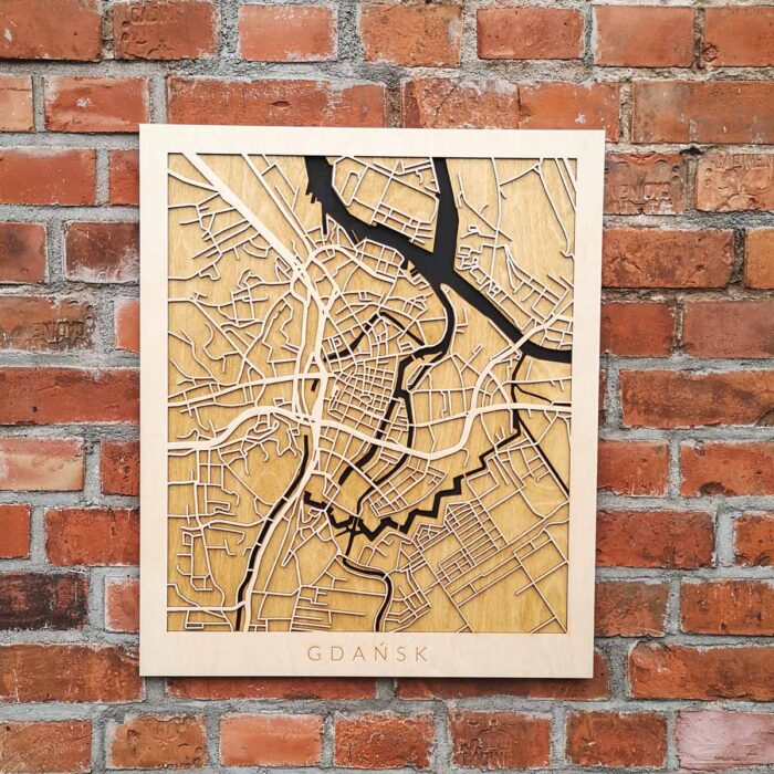 Gdańsk - Drewniany Plakat