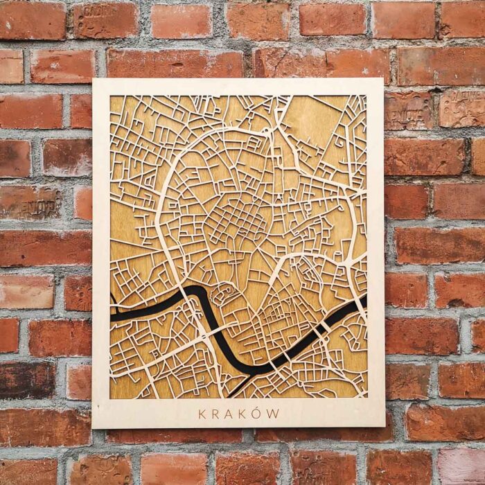 Kraków - Drewniany Plakat