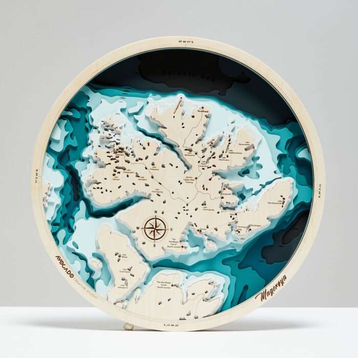 Mageroja - Drewniana Mapa