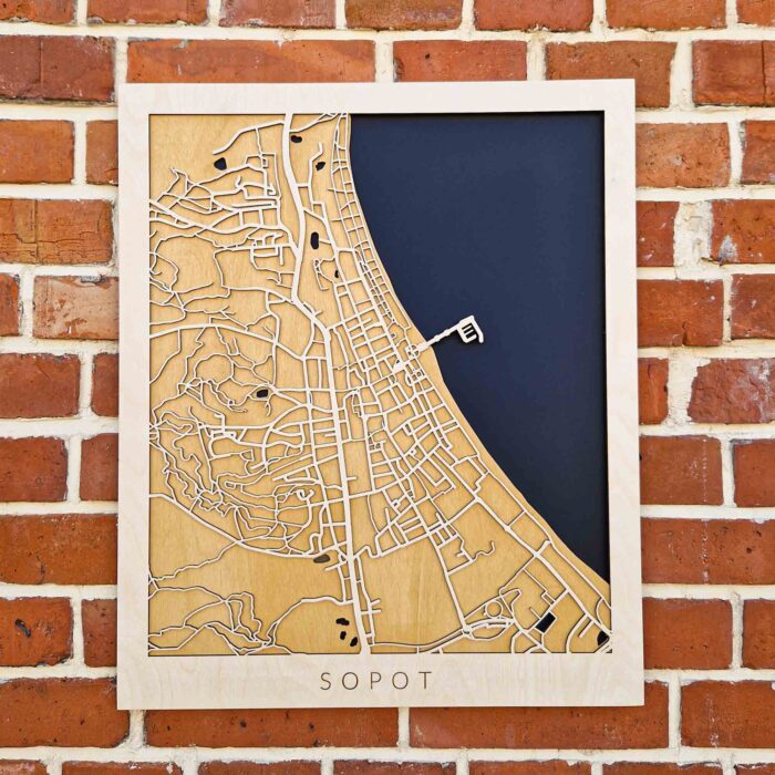 Sopot - Drewniany Plakat