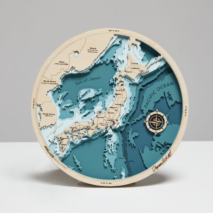 Japonia mini - Drewniana Mapa