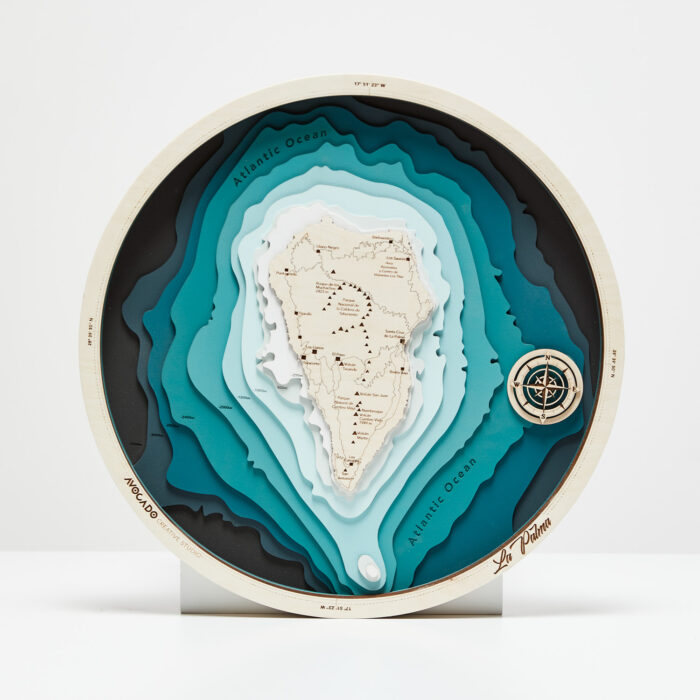 La Palma XL - Drewniana Mapa