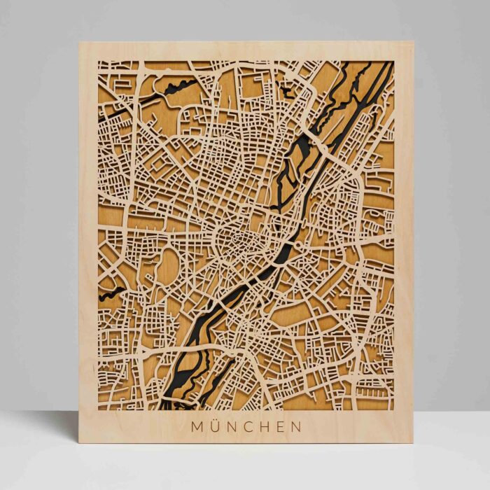 Monachium - Drewniany Plakat