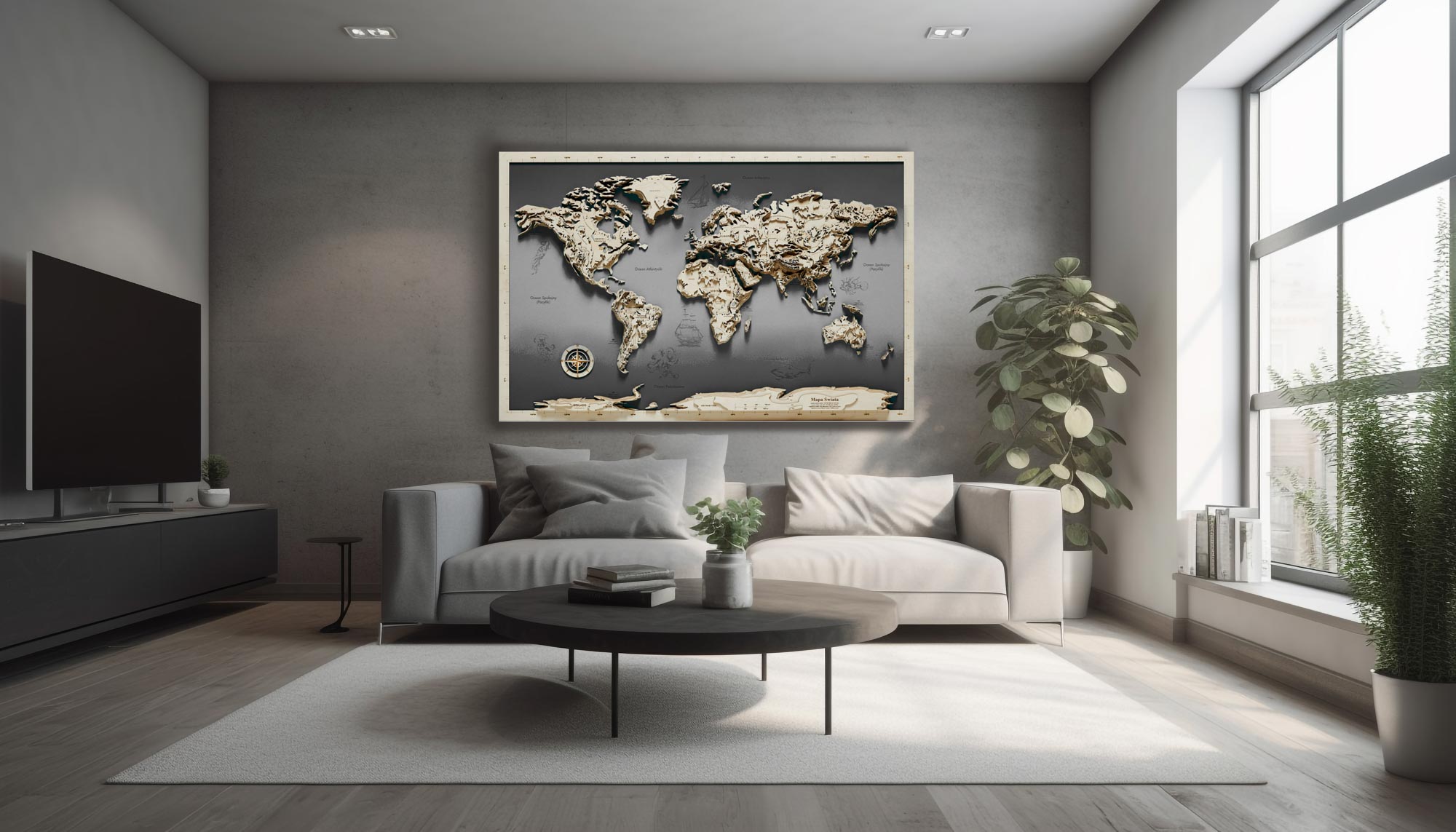 Modern design meets luxury in comfortable, elegant loft apartment generated by artificial intelligence